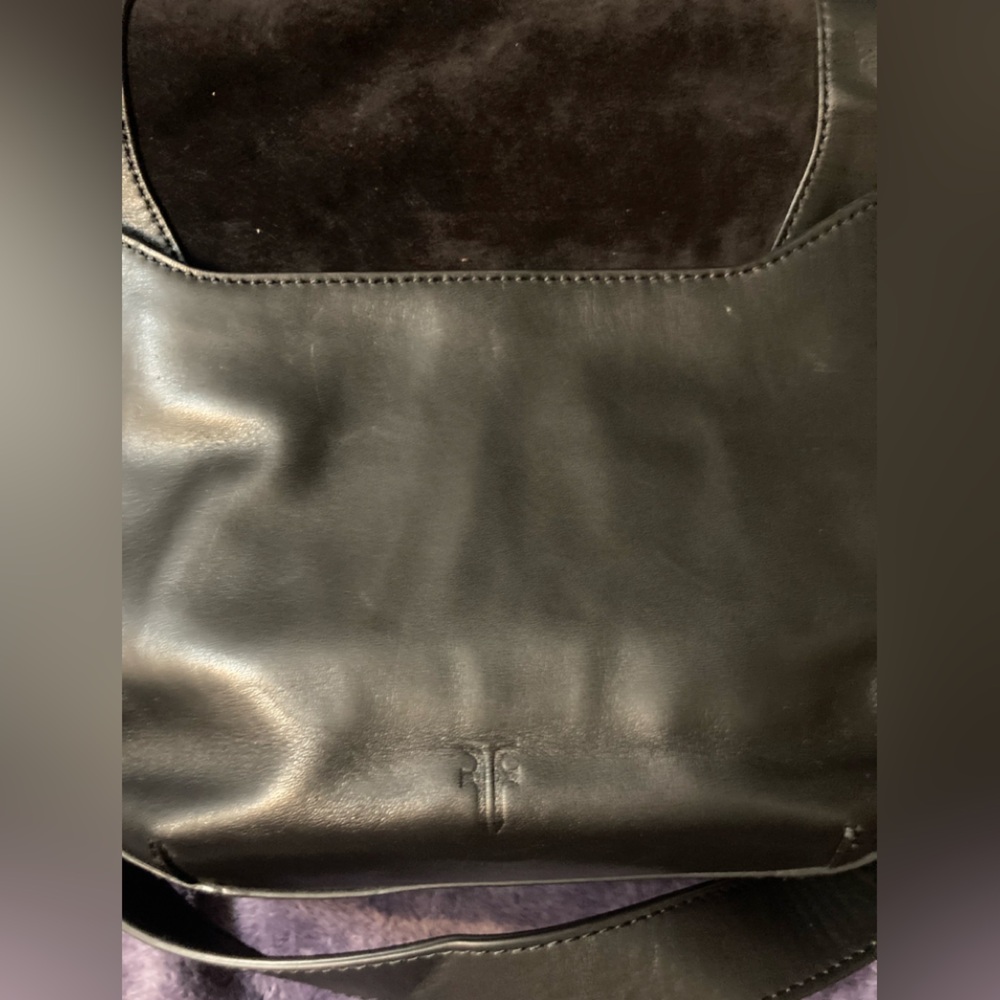 Frye Black Crossbody Bag with Fringe Detailing “RAY” nwt! - Picture 7 of 9